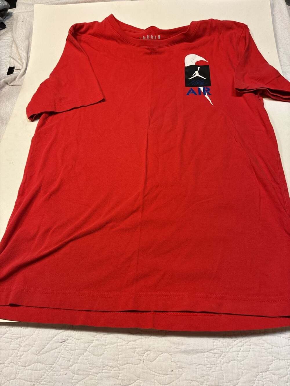 Jordan Legacy AJ4 T-Shirt Size XL Red Short Sleeve Tee